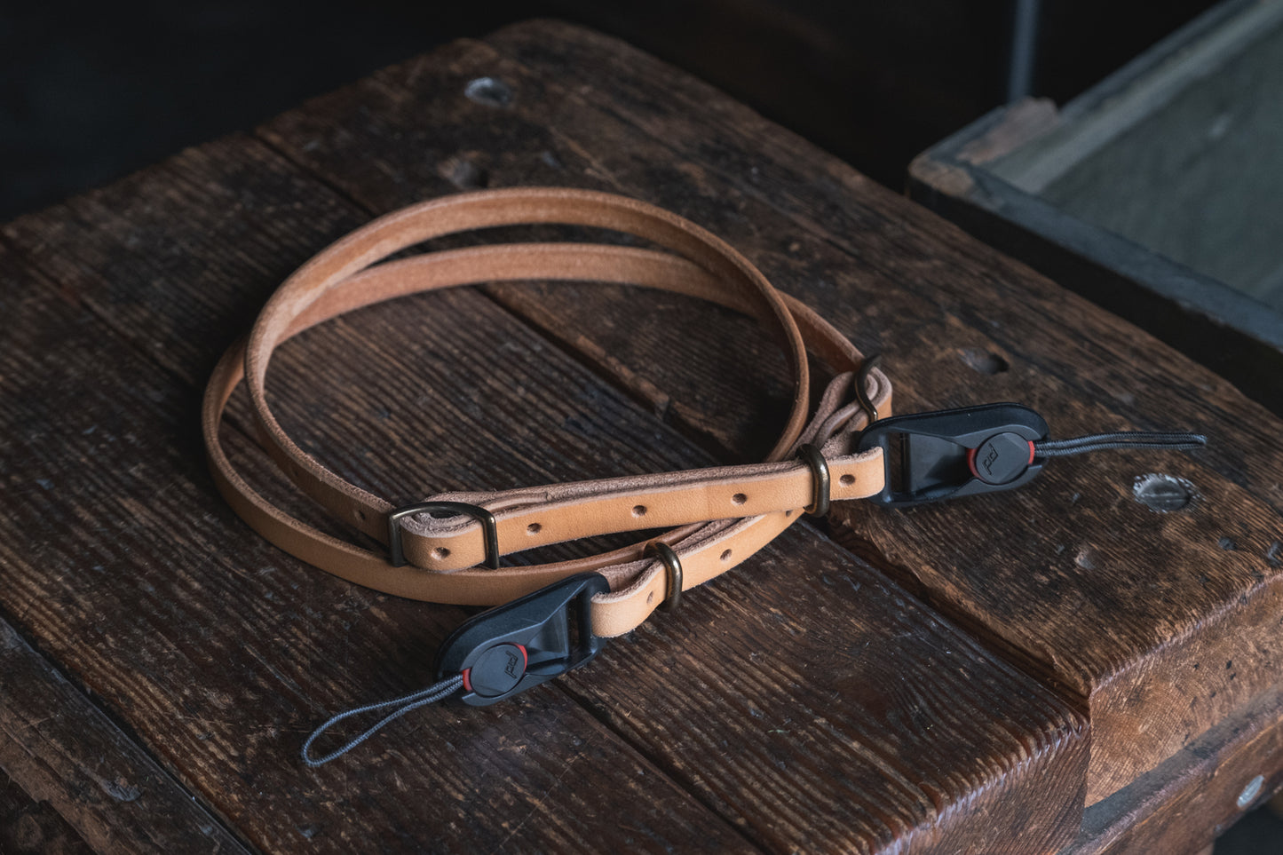 Handmade leather camera strap thick durable rugged quality pnw northwest usa photography videography gear fuji sony canon nikon vintage rustic style