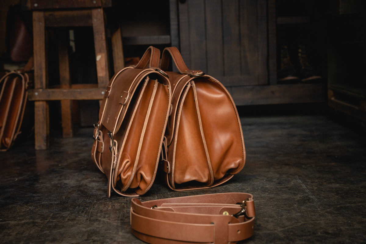 Inlander Briefcase Rugged Thick leather bag business travel laptop paperwork durable heirloom quality USA American made