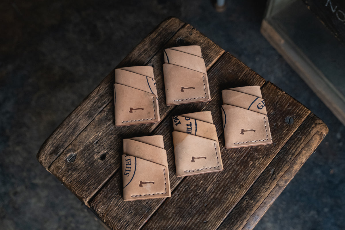 Horween Shell Cordovan Port Wallet by Craft and Lore handmade leather rugged durable minimal card pocket