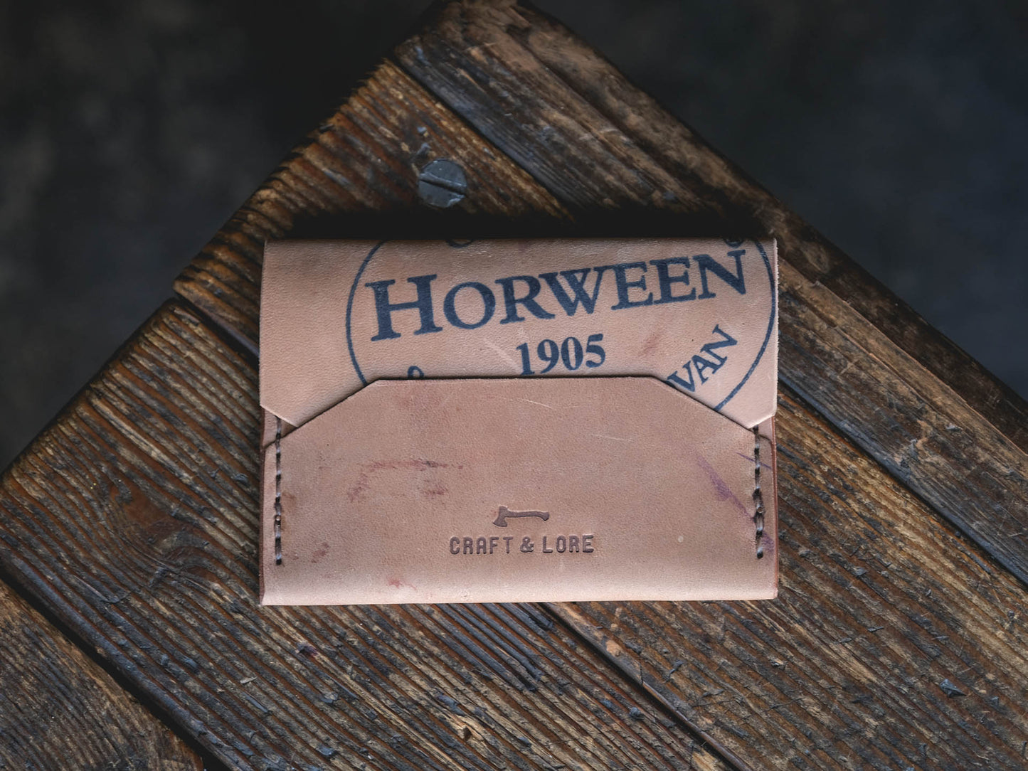 Enfold Wallet Horween Shell Cordovan handmade leather quality durable unique alternative design pnw craftsmanship