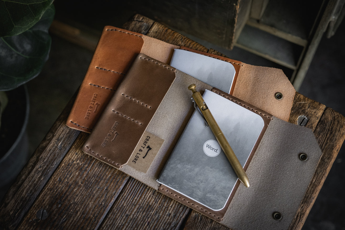 Horween Chromexcel Dublin Northwestward Field Notes, handmade leather notebook wallet durable usa pnw rugged tough log book journal pocketbook passport travel